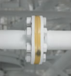 Picture of smart paint showing a hydrogen leak.
