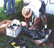 Solar pool system installation 