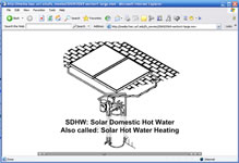 Screen shot of the solar water heater video
