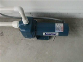 Picture of a Garage Sprinkler Pump.