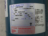 Picture of a Garage Sprinkler Pump Label.