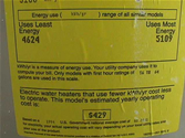 Picture of Garage Water Heater Label 2.
