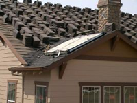 Picture of Solar water heater.
