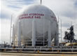 Hydrogen storage tank and the Kennedy Space Center.